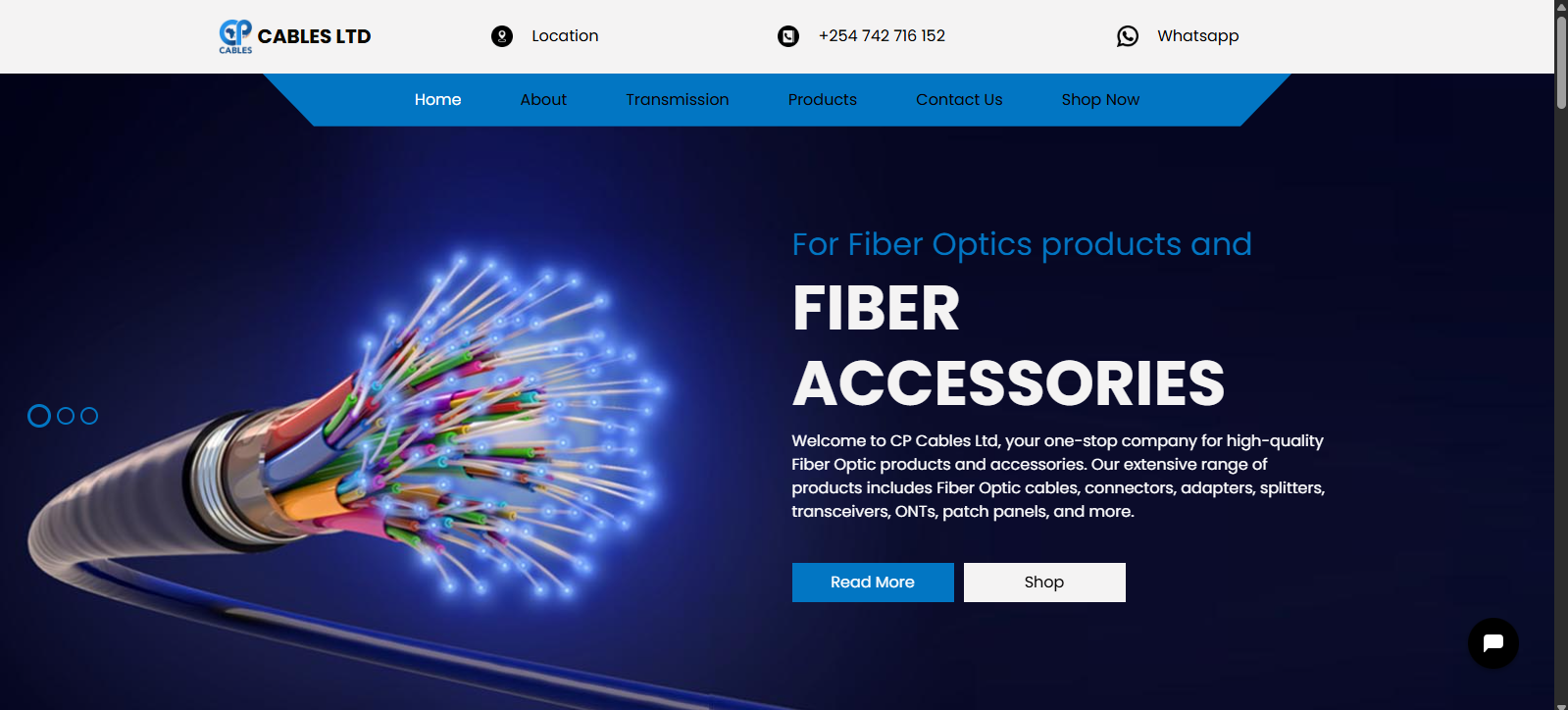 CP Cables Corporate Website